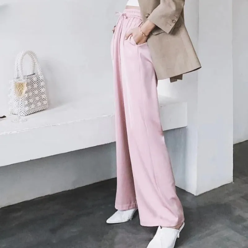 Wide Leg High Waist Casual Summer Pants