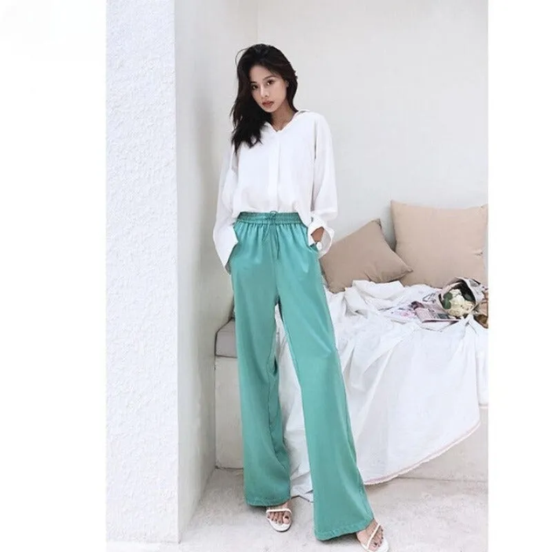 Wide Leg High Waist Casual Summer Pants