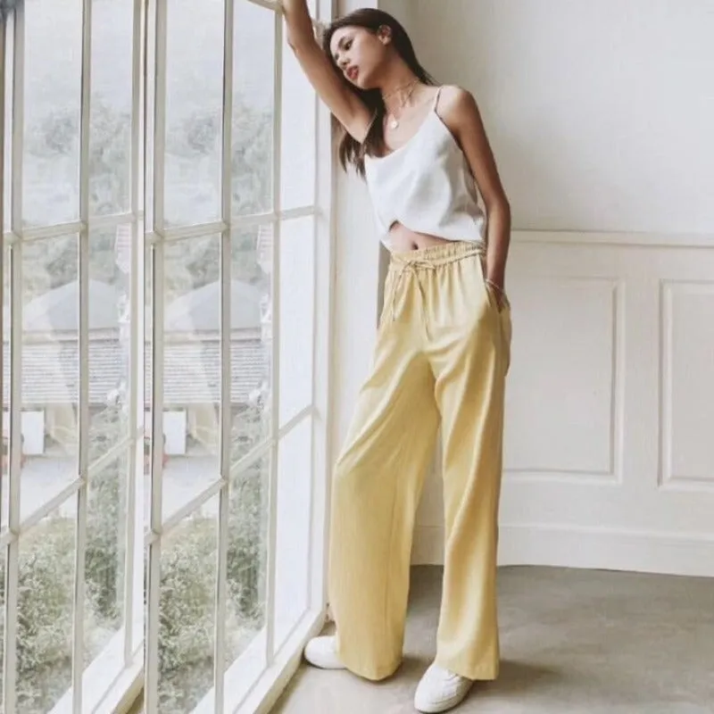 Wide Leg High Waist Casual Summer Pants