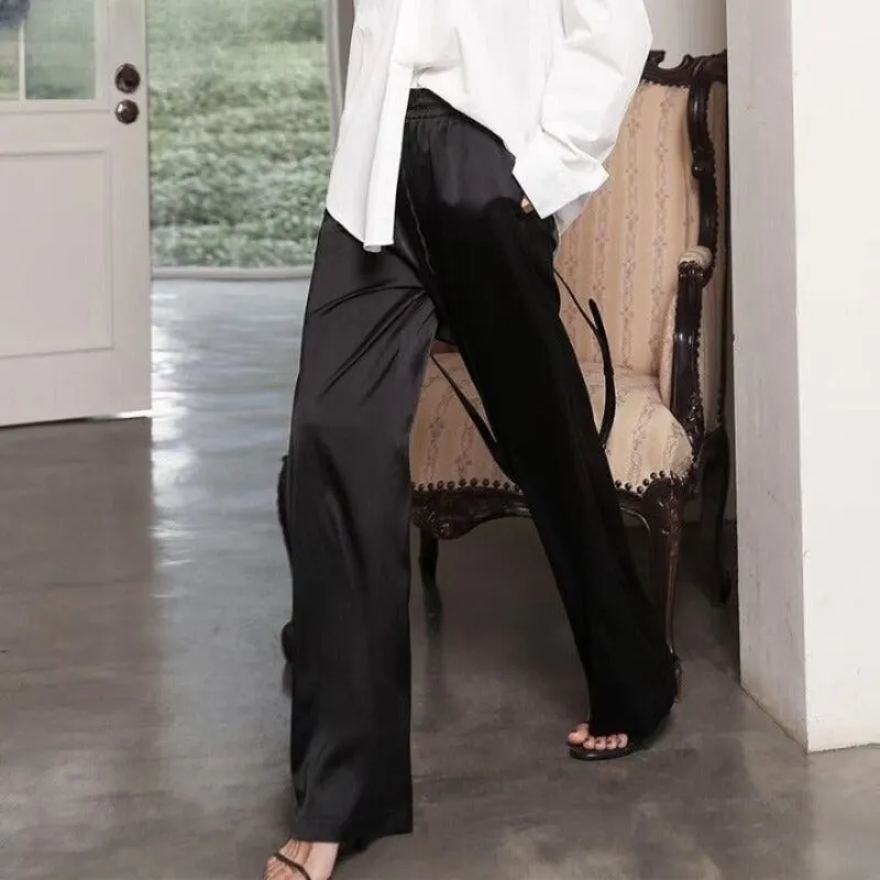 Wide Leg High Waist Casual Summer Pants