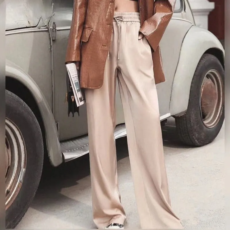 Wide Leg High Waist Casual Summer Pants