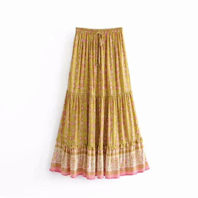 Winding Road Maxi Skirt