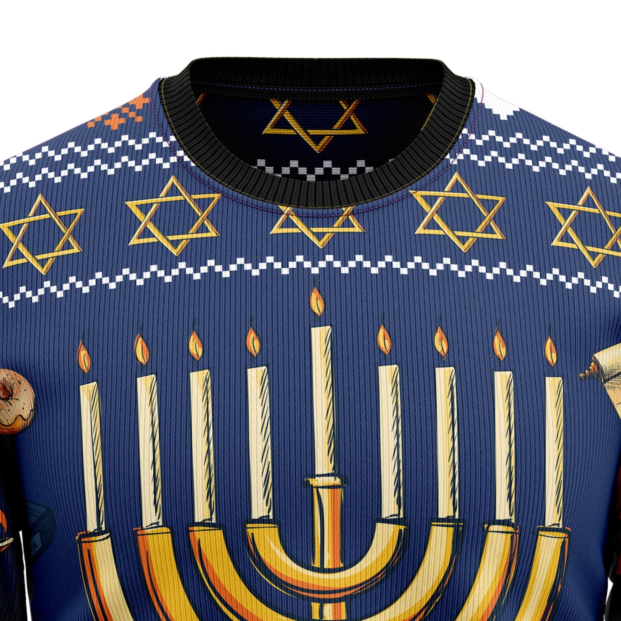 Winter Sweater JulesRoche Trendy All-Over Print Holiday Apparel