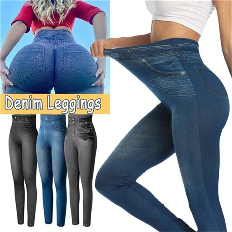 Women’s Body-Shaping High-Stretch Jeggings – Figure-Hugging High-Waist Denim Pants - Ideal Gift For Women