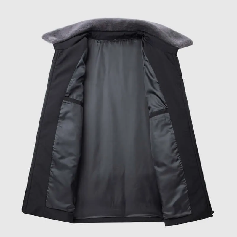 Women's Down Insulated Winter Jacket with Fur Collar