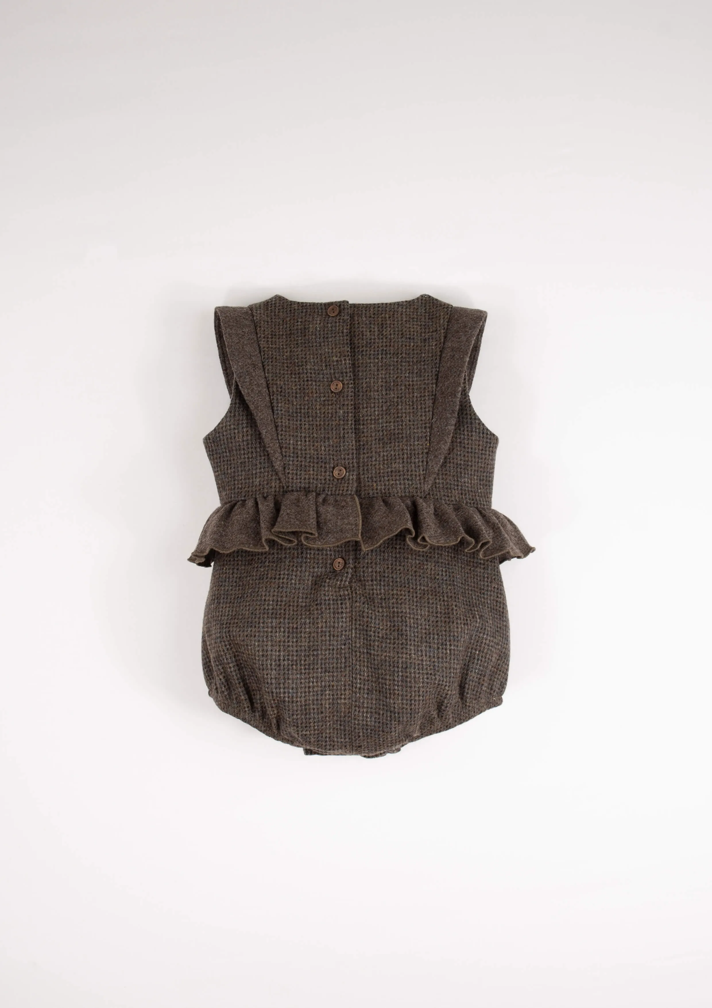 woollen romper suit with frill - Multi coloured (Mod.3.2)
