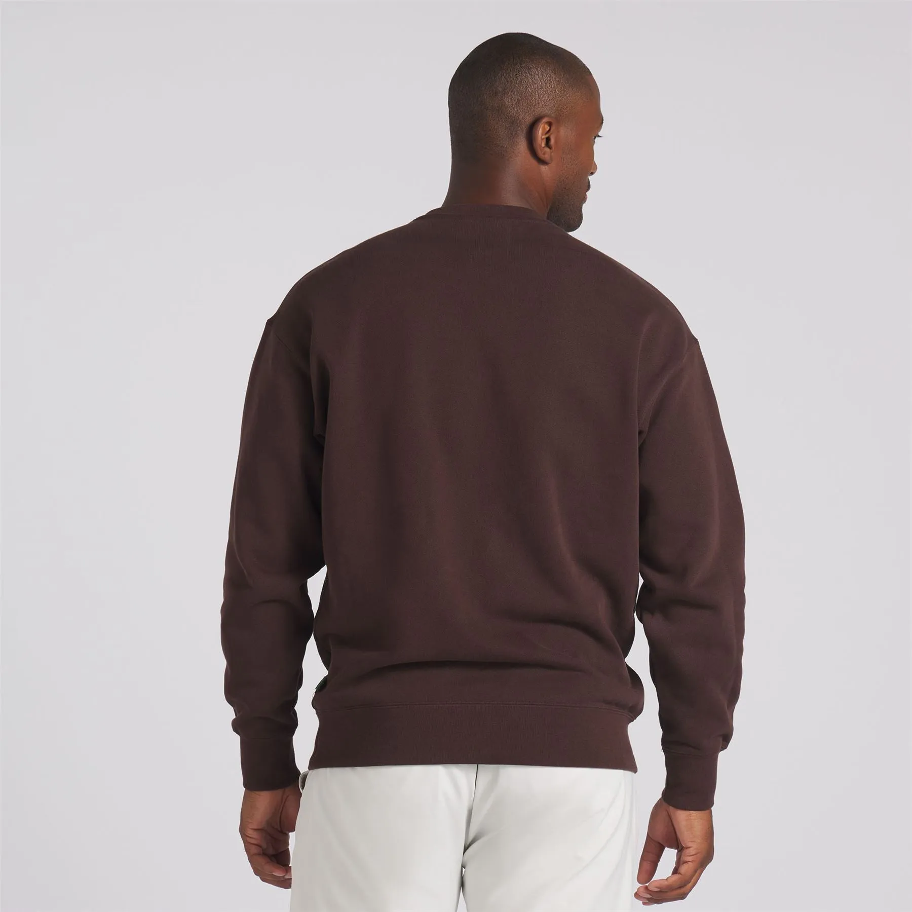 x QGC Graphic Crewneck Dark Chocolate - SS24
