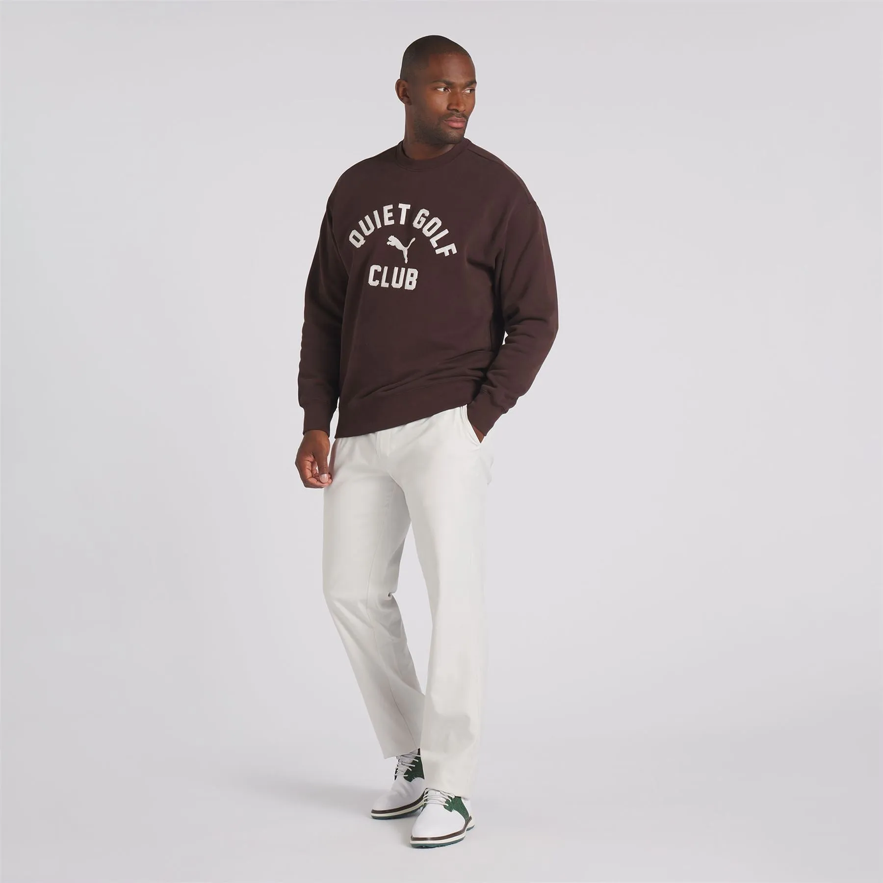 x QGC Graphic Crewneck Dark Chocolate - SS24