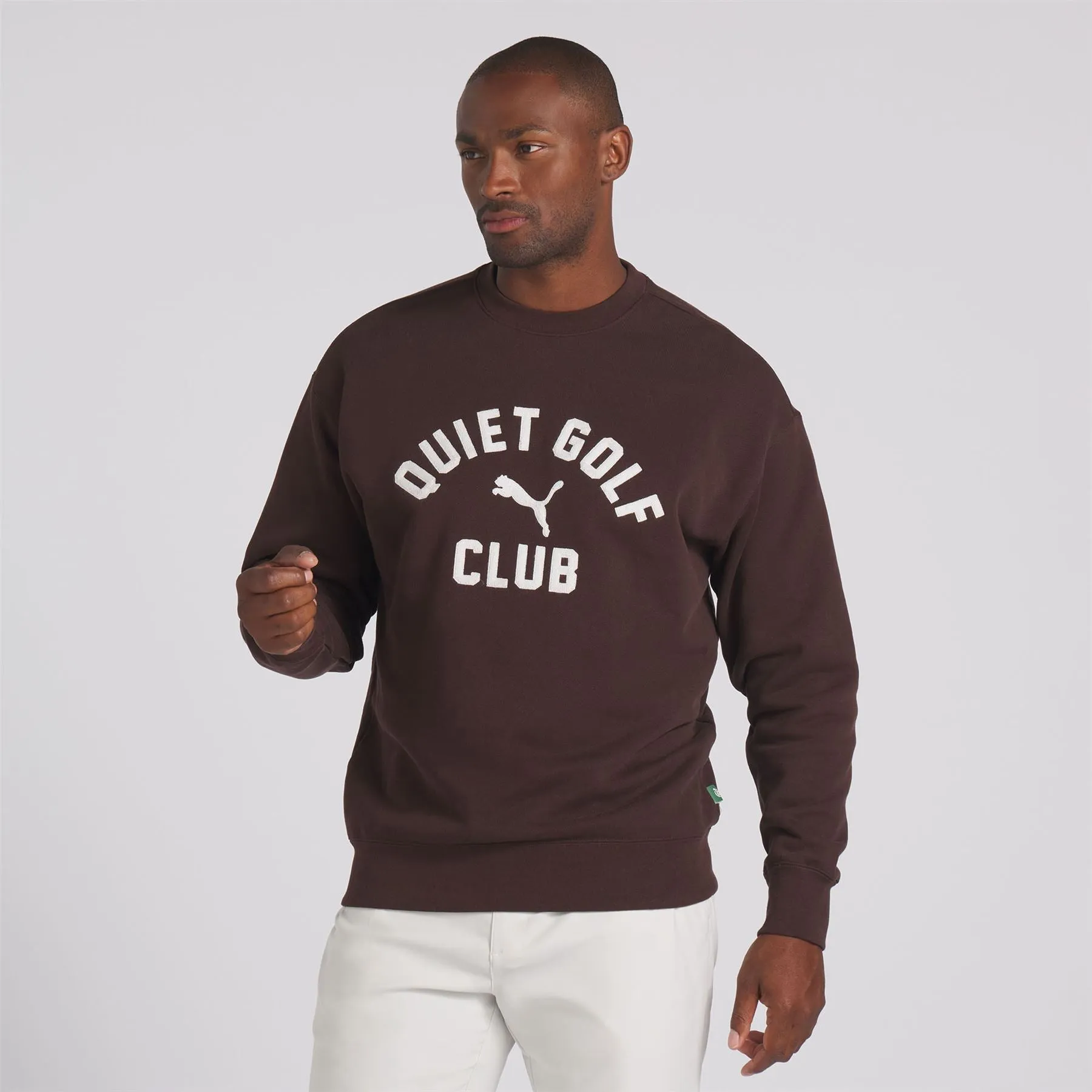 x QGC Graphic Crewneck Dark Chocolate - SS24