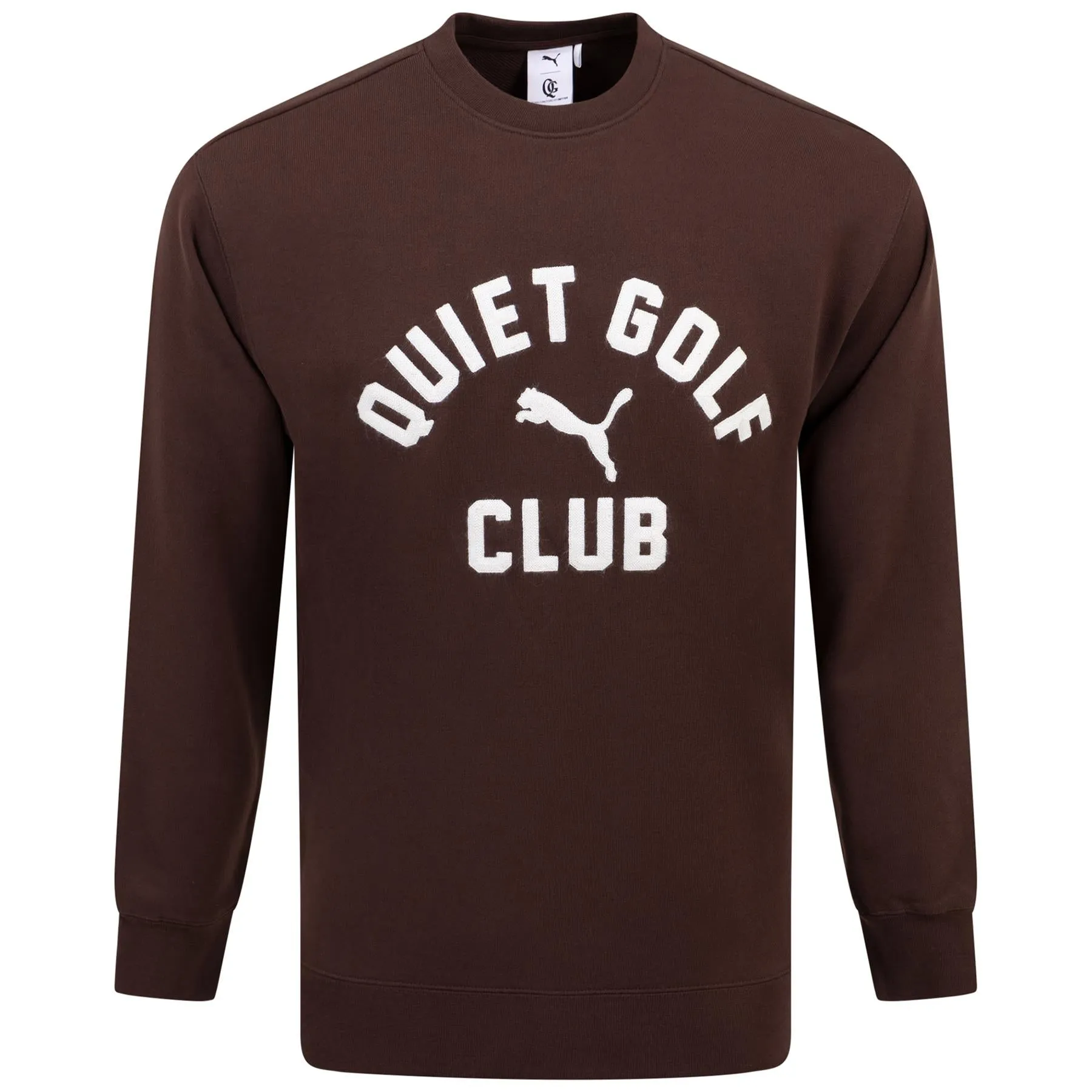 x QGC Graphic Crewneck Dark Chocolate - SS24