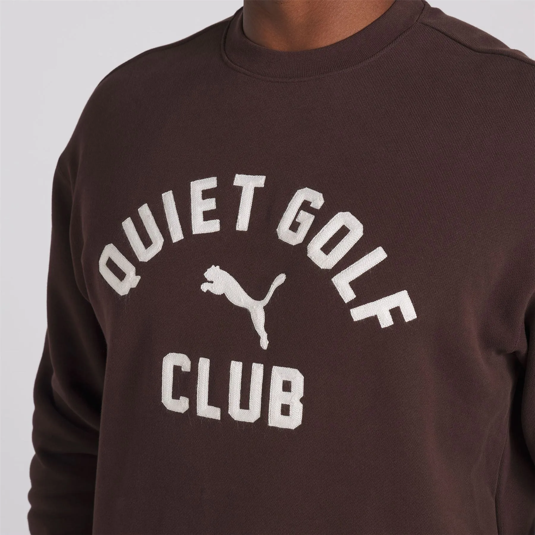 x QGC Graphic Crewneck Dark Chocolate - SS24